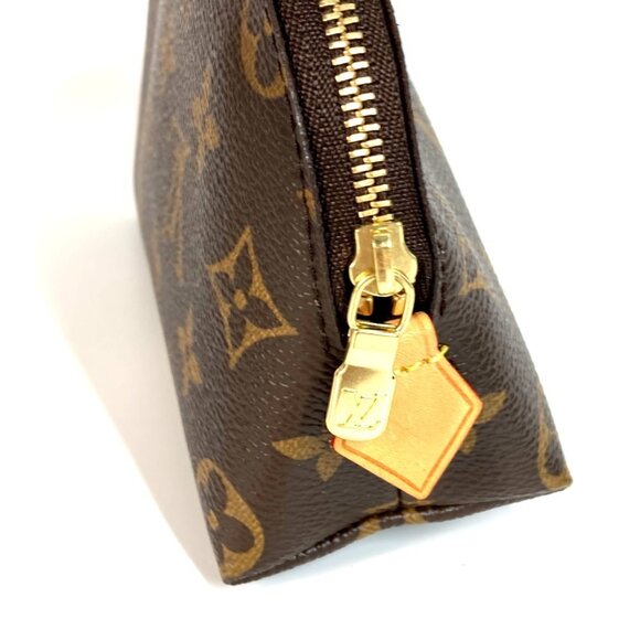 LOUIS VUITTON Brown Monogram Canvas Pochette Pouch - Picture 4 of 11